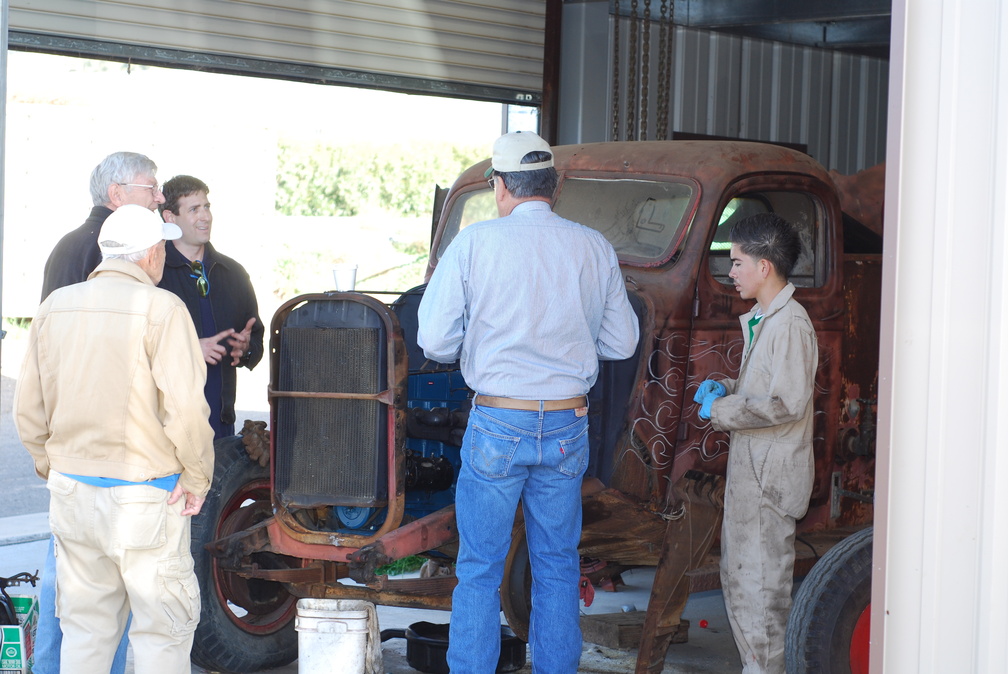 John Avila Showing Grafting Team Tractor Restoration