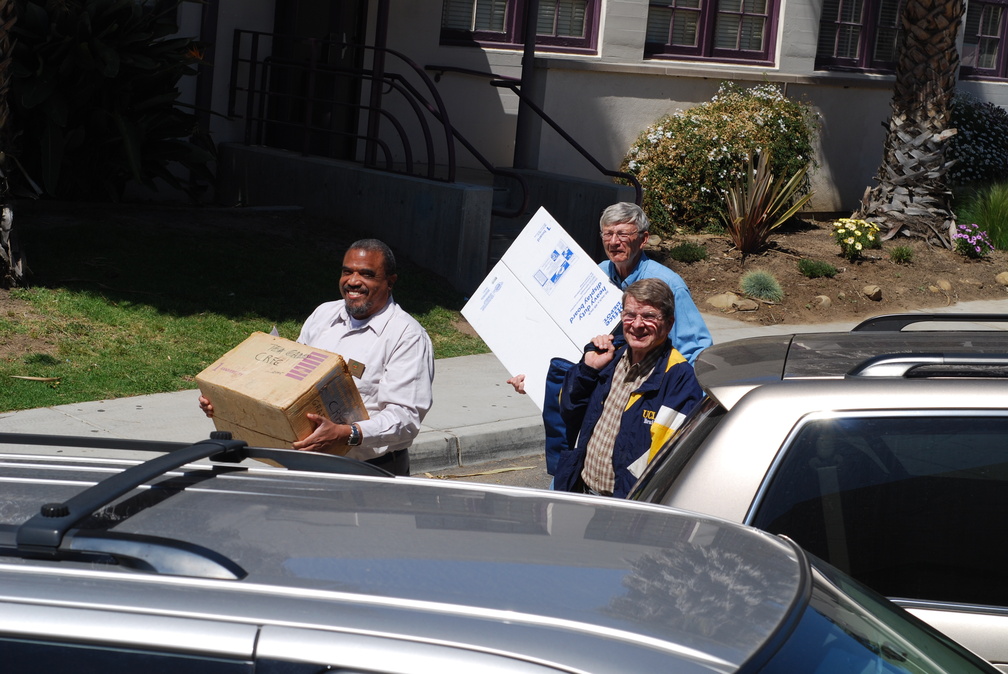 Hauling Grafting Materials Into Classroom 2