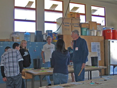 Bob Vieth instructing Students at Santa Paula High