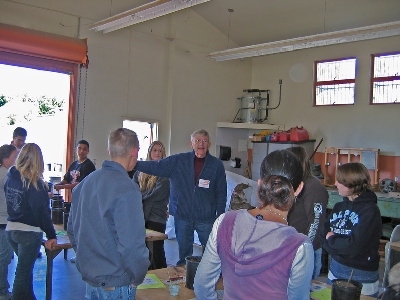 Bob Vieth instructing Students at Santa Paula High 2